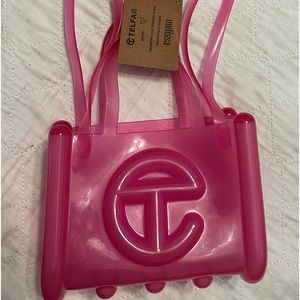 Telfar x Melissa Clear Pink small shopper